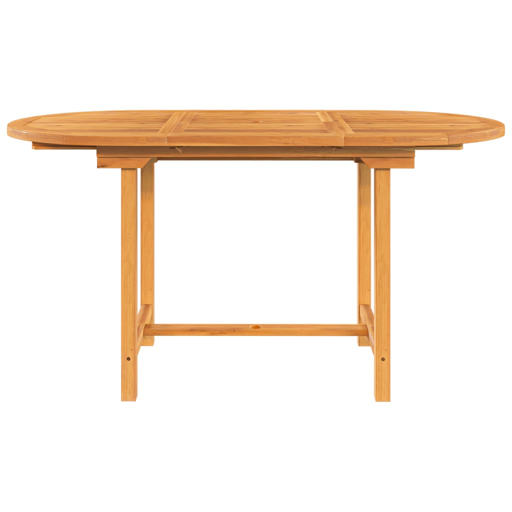 Prailginamas sodo stalas, 110–160x80x75, tikmedžio masyvas