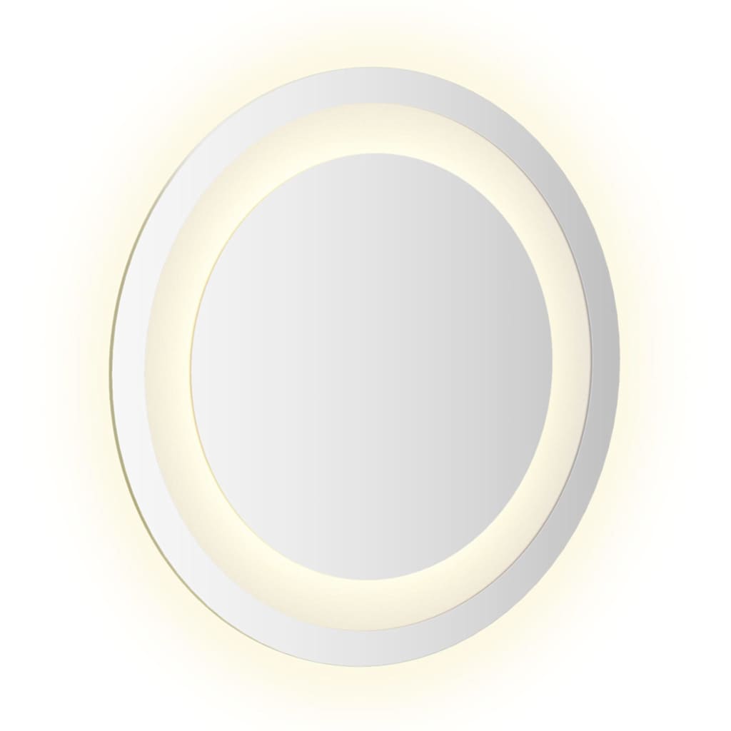 Vonios kambario veidrodis su LED, 30cm, apskritas
