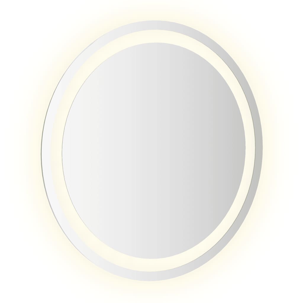 Vonios kambario veidrodis su LED, 50cm, apskritas
