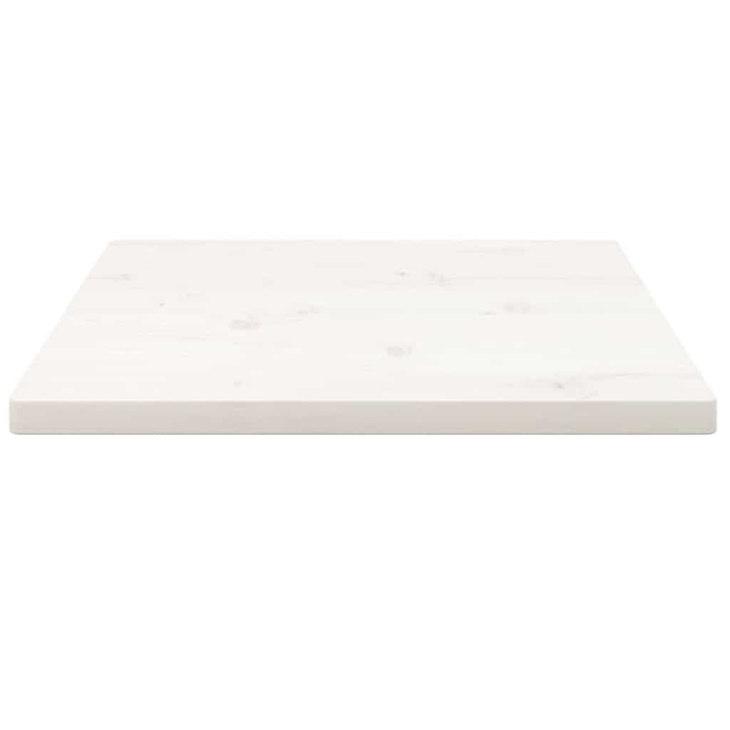 Virsma, balta, 60x60x2,5cm, priedes masīvkoks, kvadrātveida