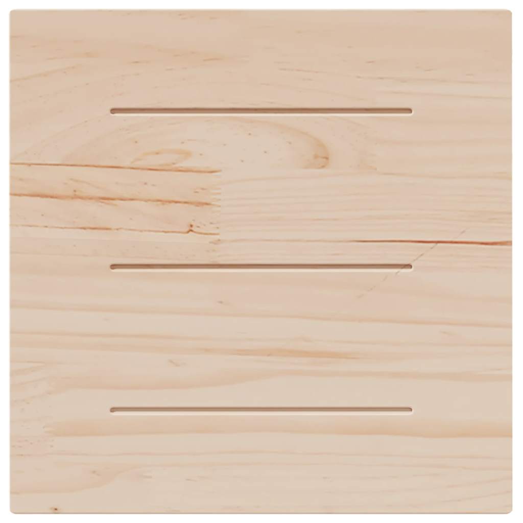 Virsma, balta, 60x60x2,5cm, priedes masīvkoks, kvadrātveida
