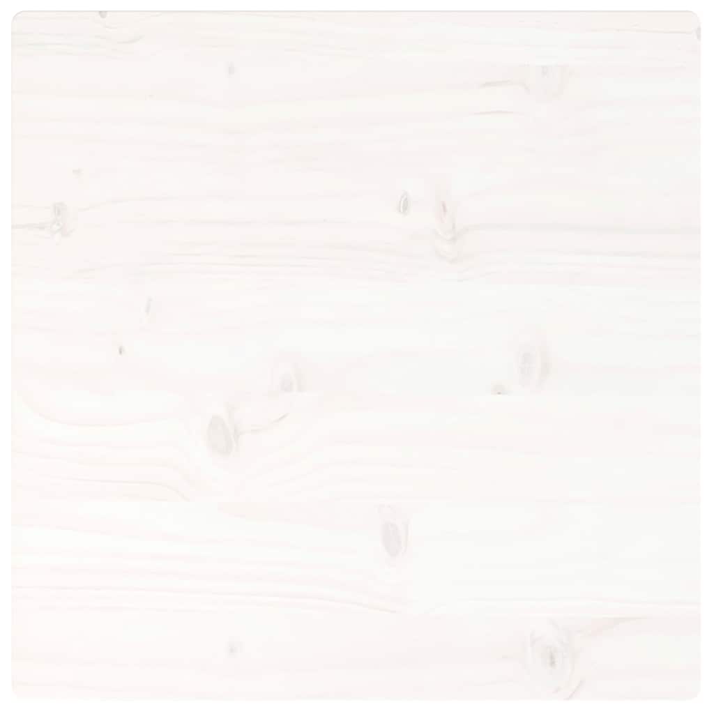 Virsma, balta, 60x60x2,5cm, priedes masīvkoks, kvadrātveida