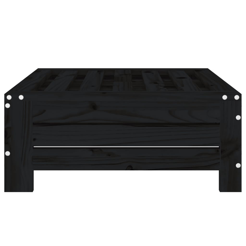 Sunshade base cover, black, solid pine