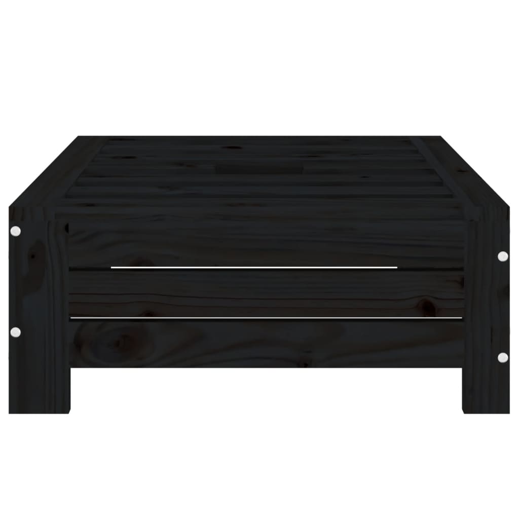 Sunshade base cover, black, solid pine