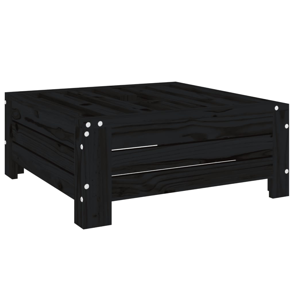 Sunshade base cover, black, solid pine