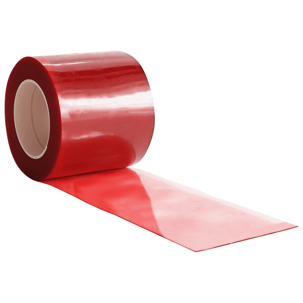Door curtain, red, 200mmx1.6mm, 50m, PVC