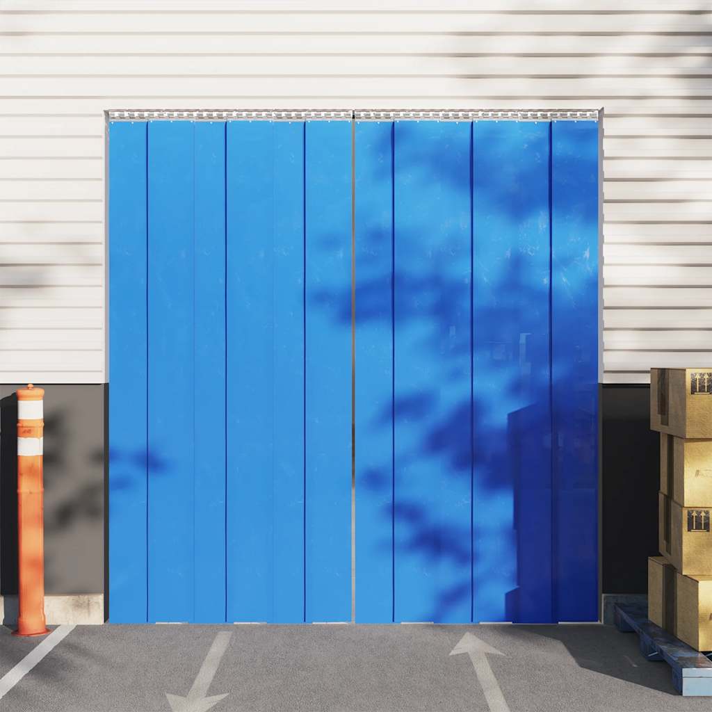 Door curtain, blue, 300mmx2.6mm, 25m, PVC