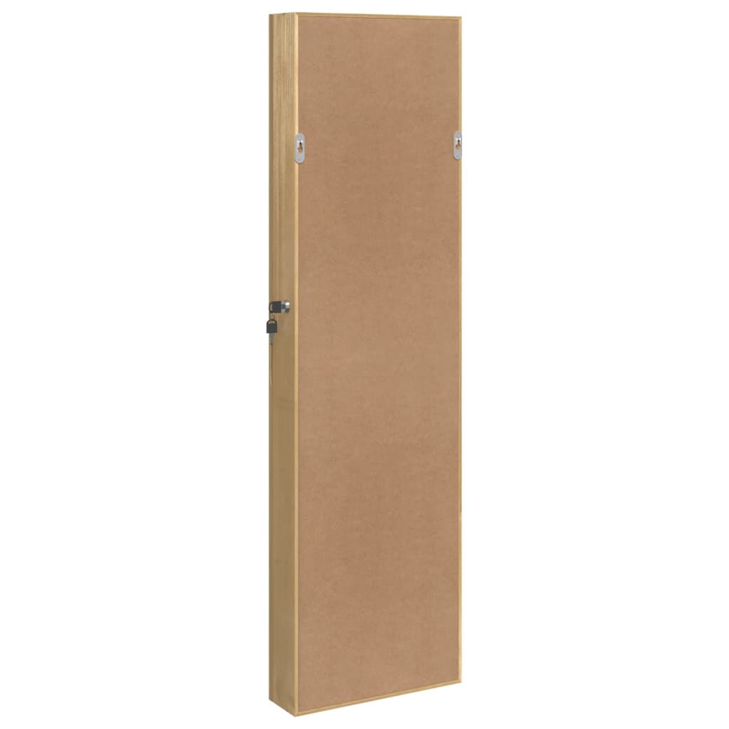 Spoguļots rotaslietu skapis, 30x8,5x106cm, pie sienas stiprināms
