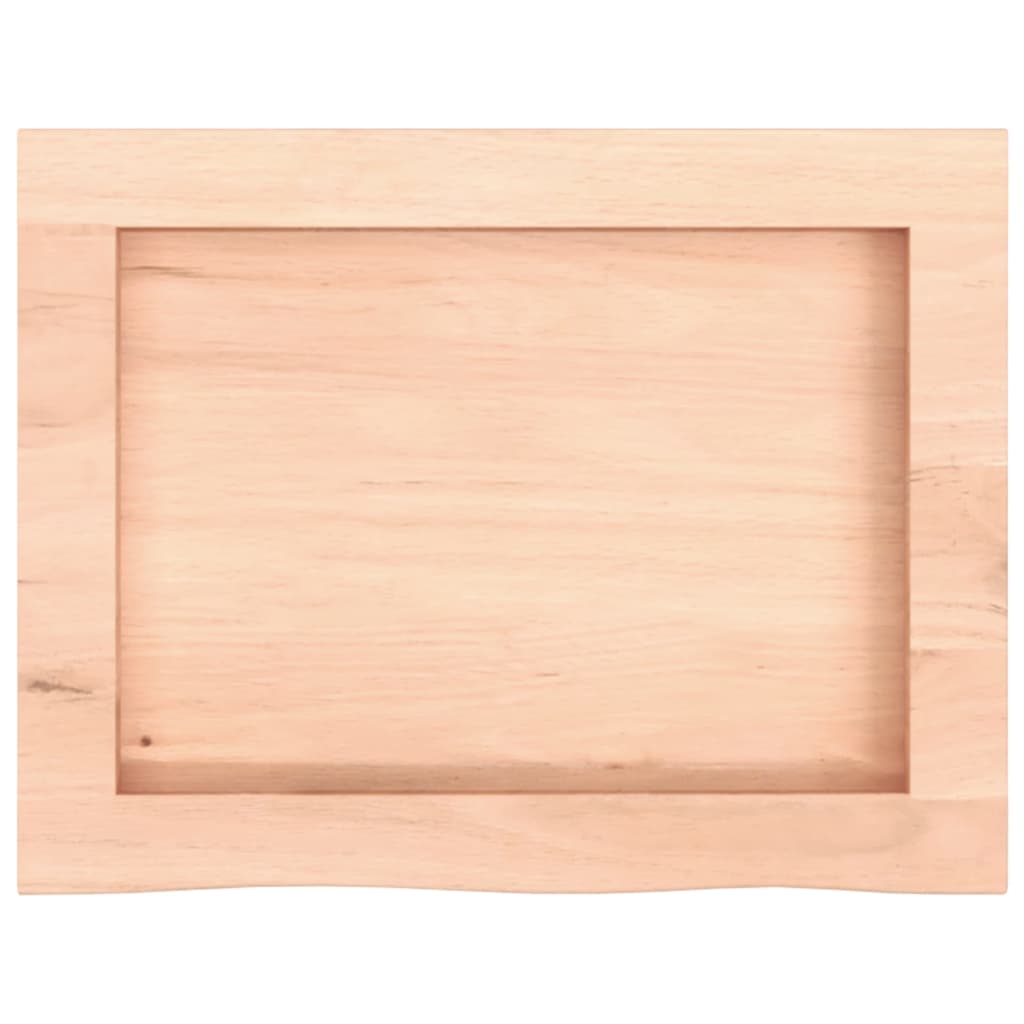 Wall shelf, 40x30x(2-4) cm, untreated solid oak