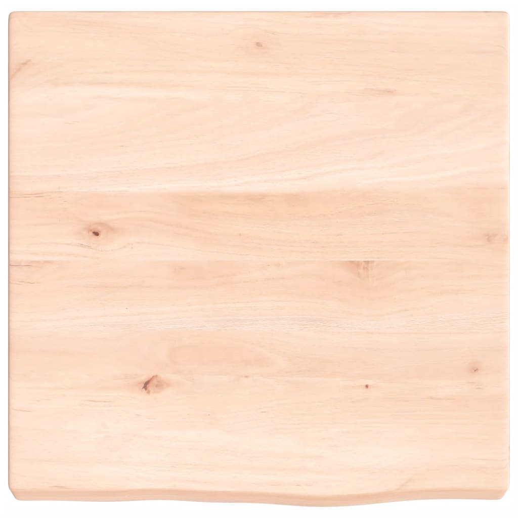 Wall shelf, 40x40x(2-4) cm, untreated solid oak