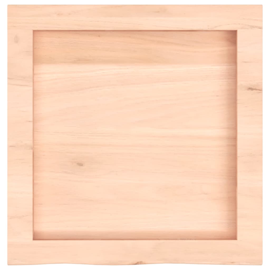 Wall shelf, 40x40x(2-4) cm, untreated solid oak