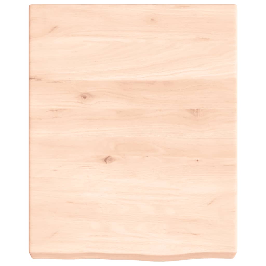 Wall shelf, 40x50x(2–6)cm, untreated solid oak
