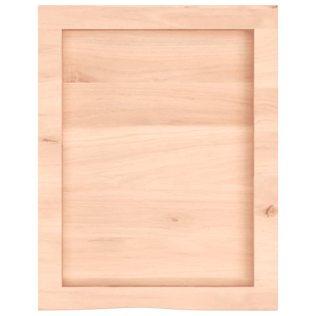 Wall shelf, 40x50x(2–6)cm, untreated solid oak