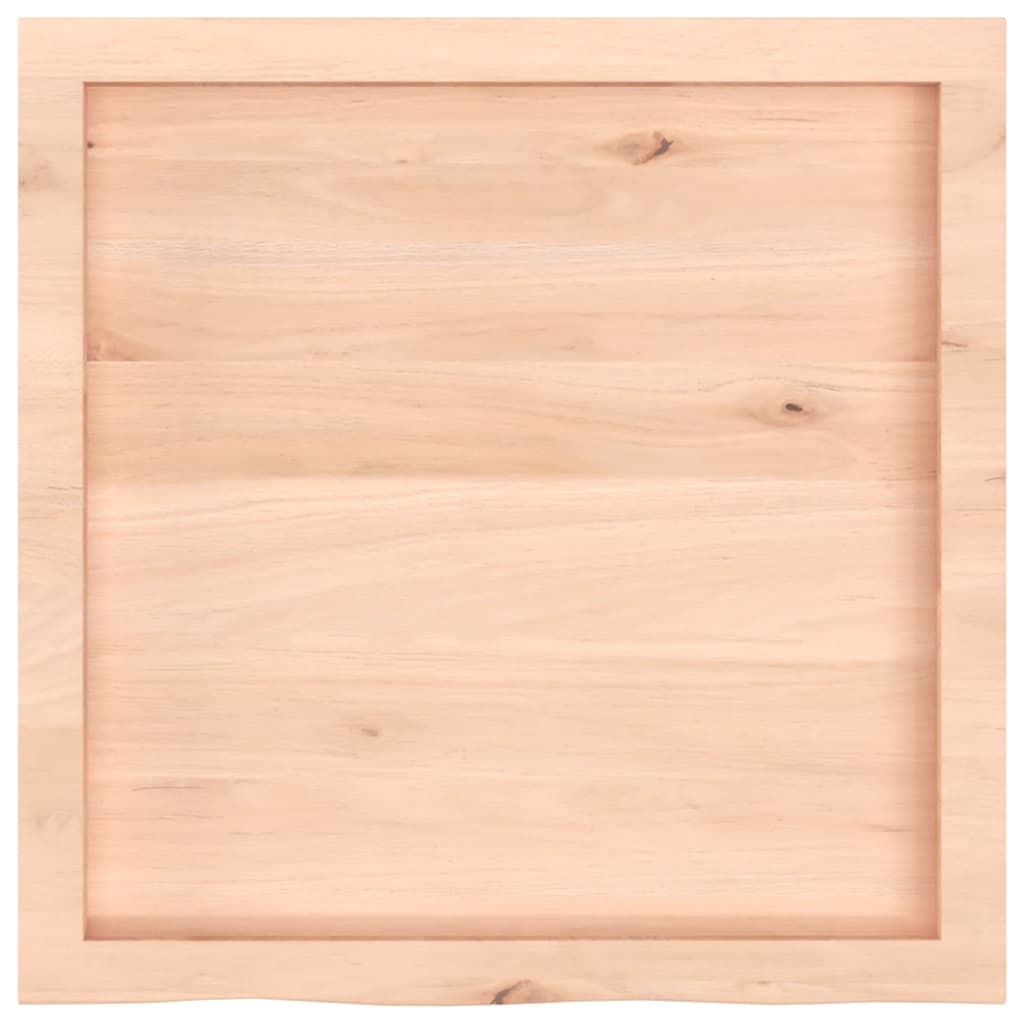 Wall shelf, 60x60x(2–4)cm, unfinished solid oak