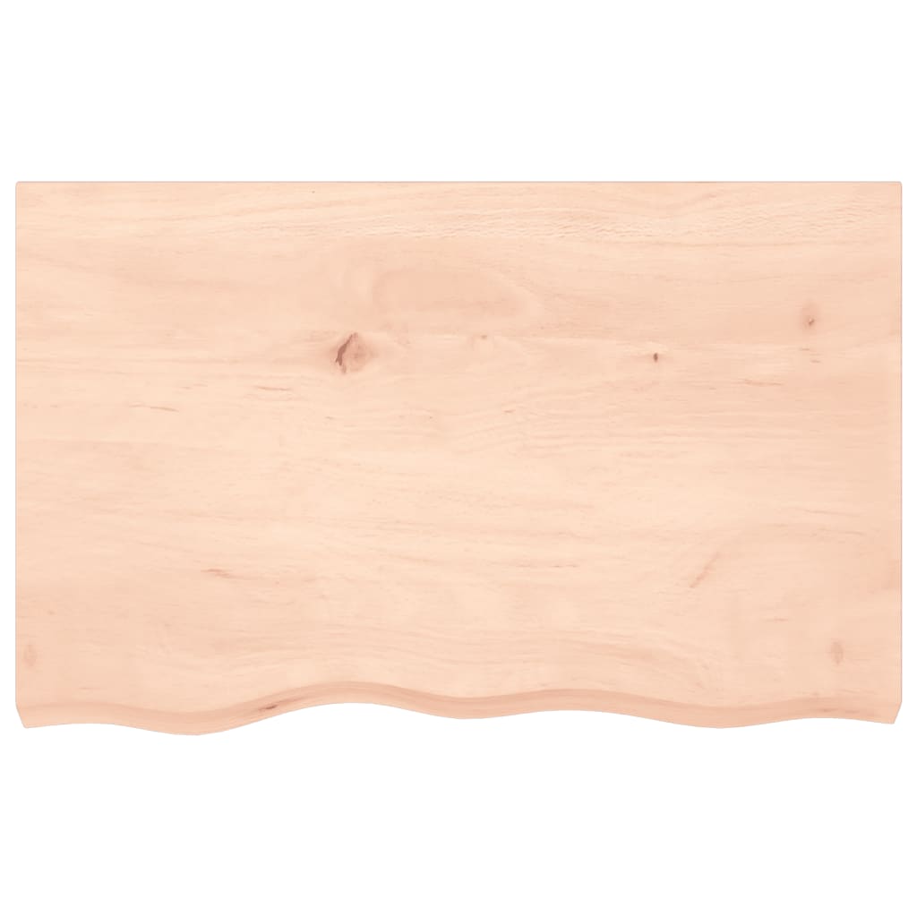 Wall shelf, 80x50x2cm, untreated solid oak