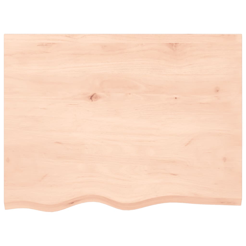 Wall shelf, 80x60x(2-4) cm, untreated solid oak