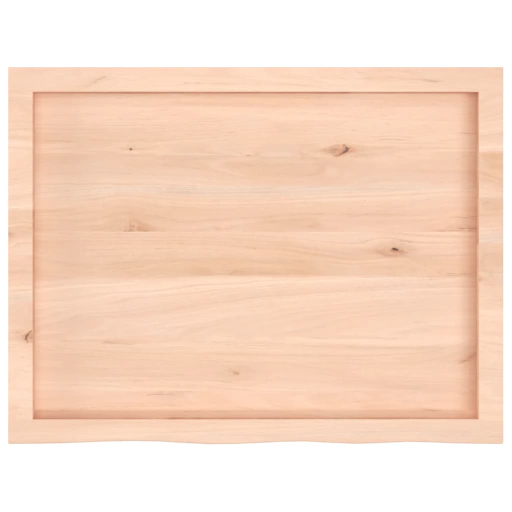 Wall shelf, 80x60x(2-4) cm, untreated solid oak