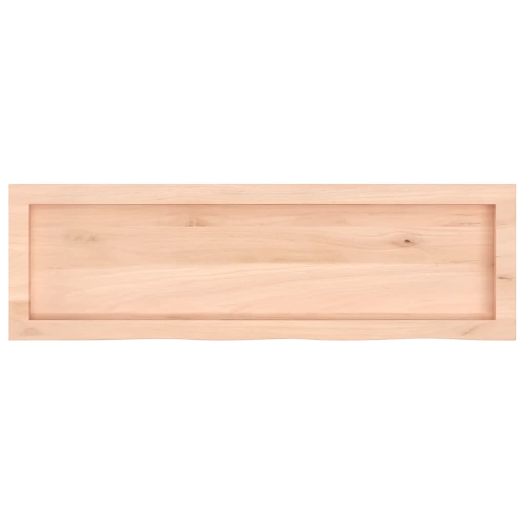 Sieninė lentyna, 100x30x(2–6)cm, neapdorotas ąžuolo masyvas