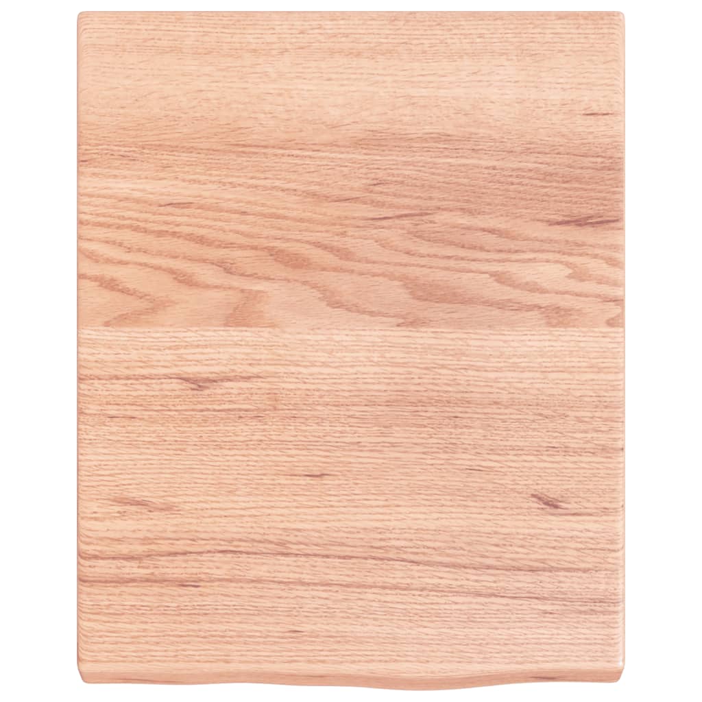 Wall shelf, light brown, 40x50x(2-4) cm, solid oak