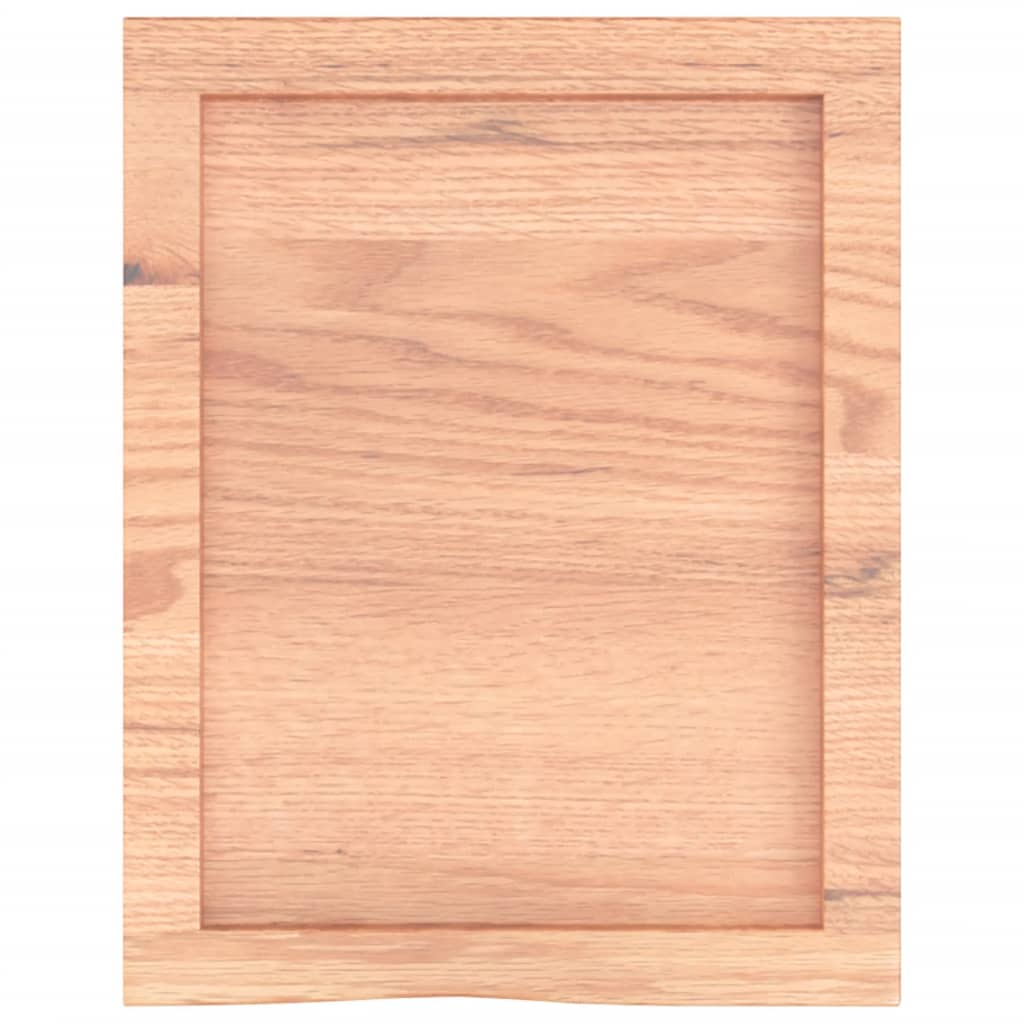 Wall shelf, light brown, 40x50x(2-4) cm, solid oak
