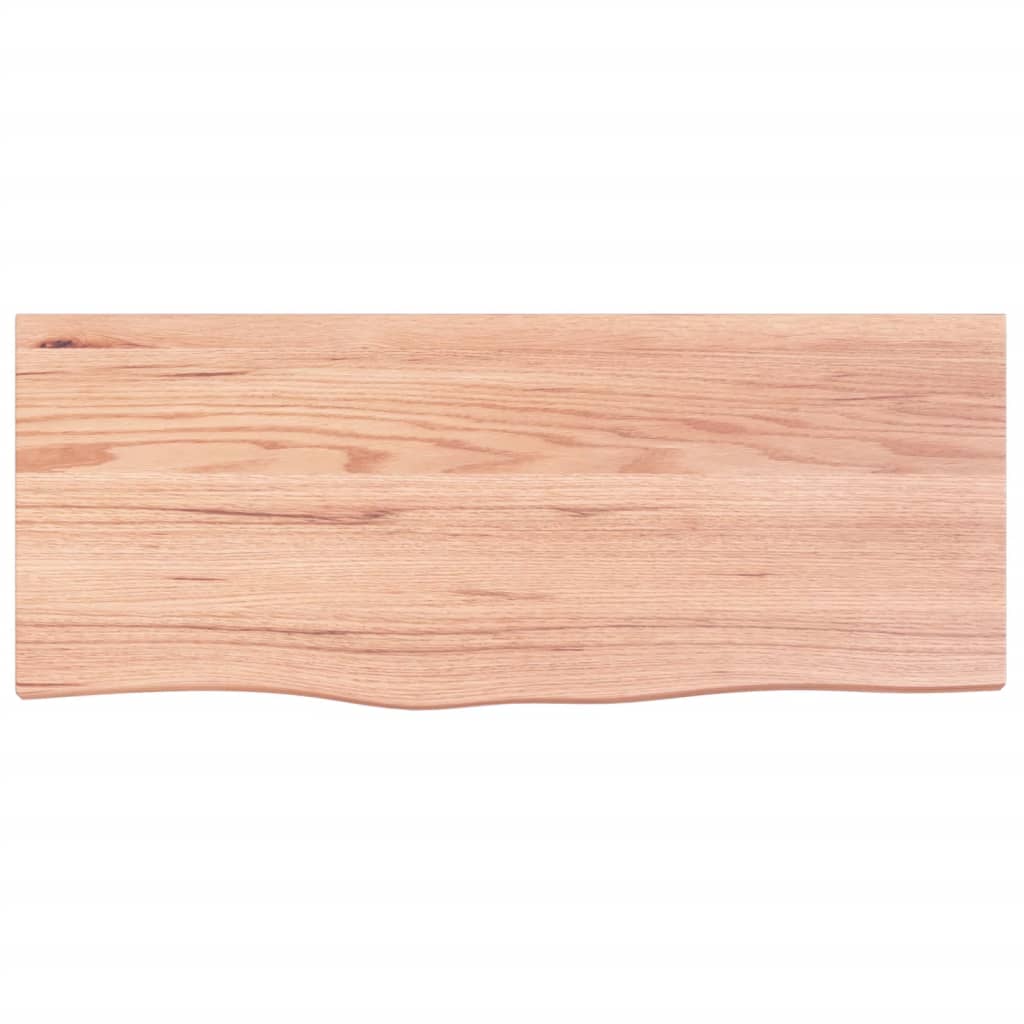 Wall shelf, light brown, 100x40x2cm, solid oak