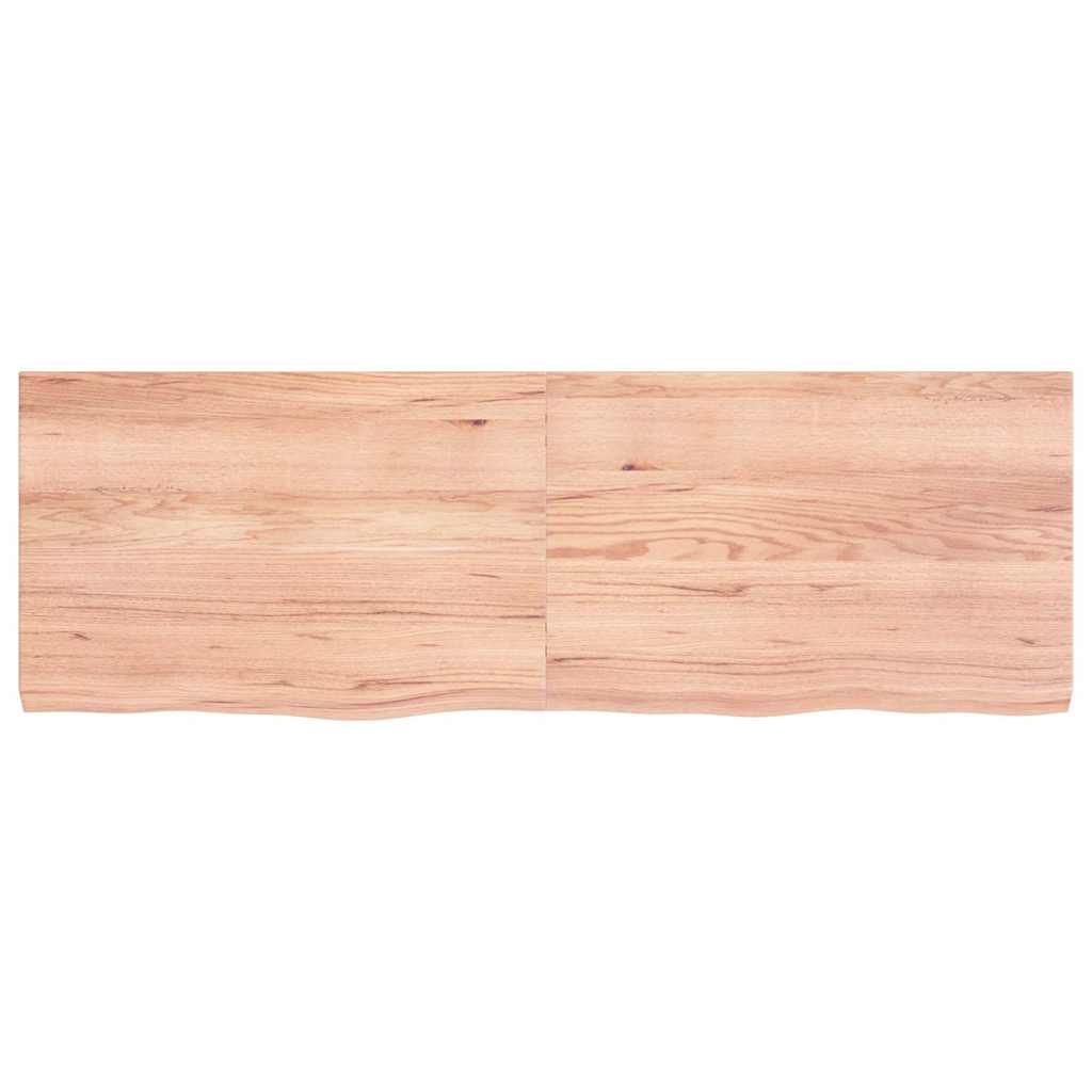 Sieninė lentyna, šviesiai ruda, 120x40x(2-4) cm, ąžuolo masyvas