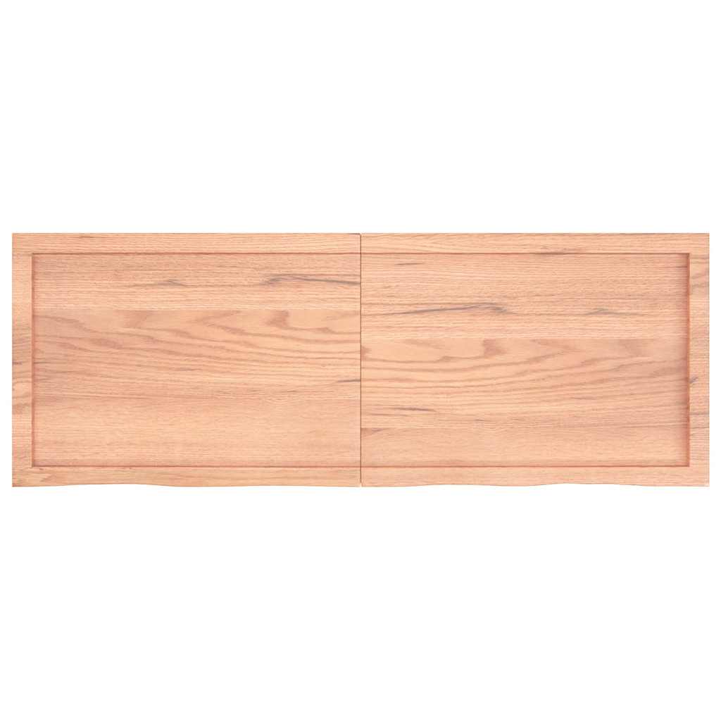 Sienas plaukts, gaiši brūns, 140x50x(2-6) cm, ozolkoks