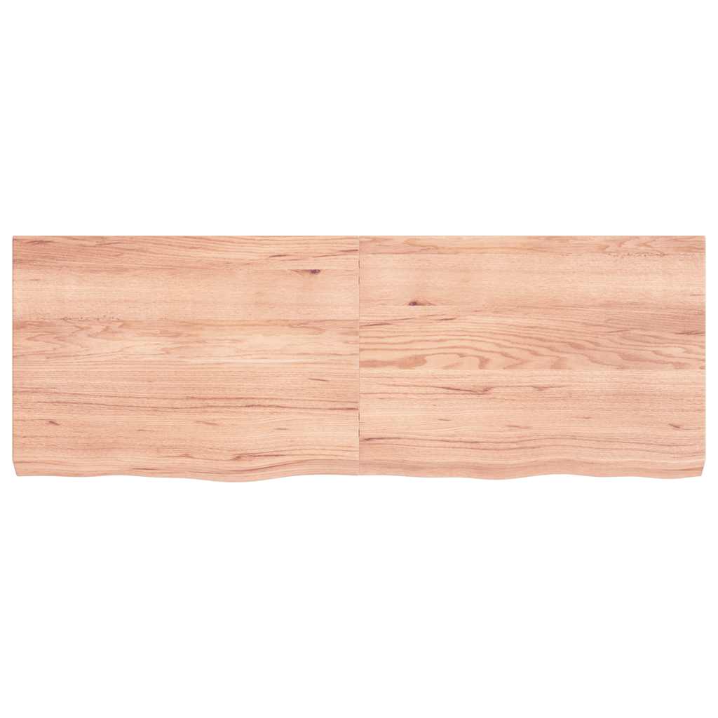 Sienas plaukts, gaiši brūns, 140x50x(2-6) cm, ozolkoks
