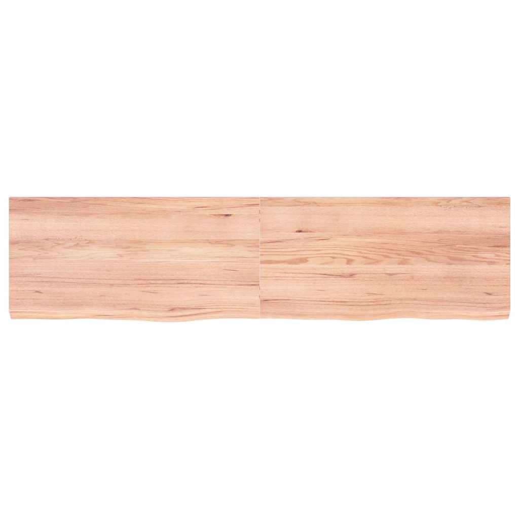 Sieninė lentyna, šviesiai ruda, 160x40x(2-4) cm, ąžuolo masyvas