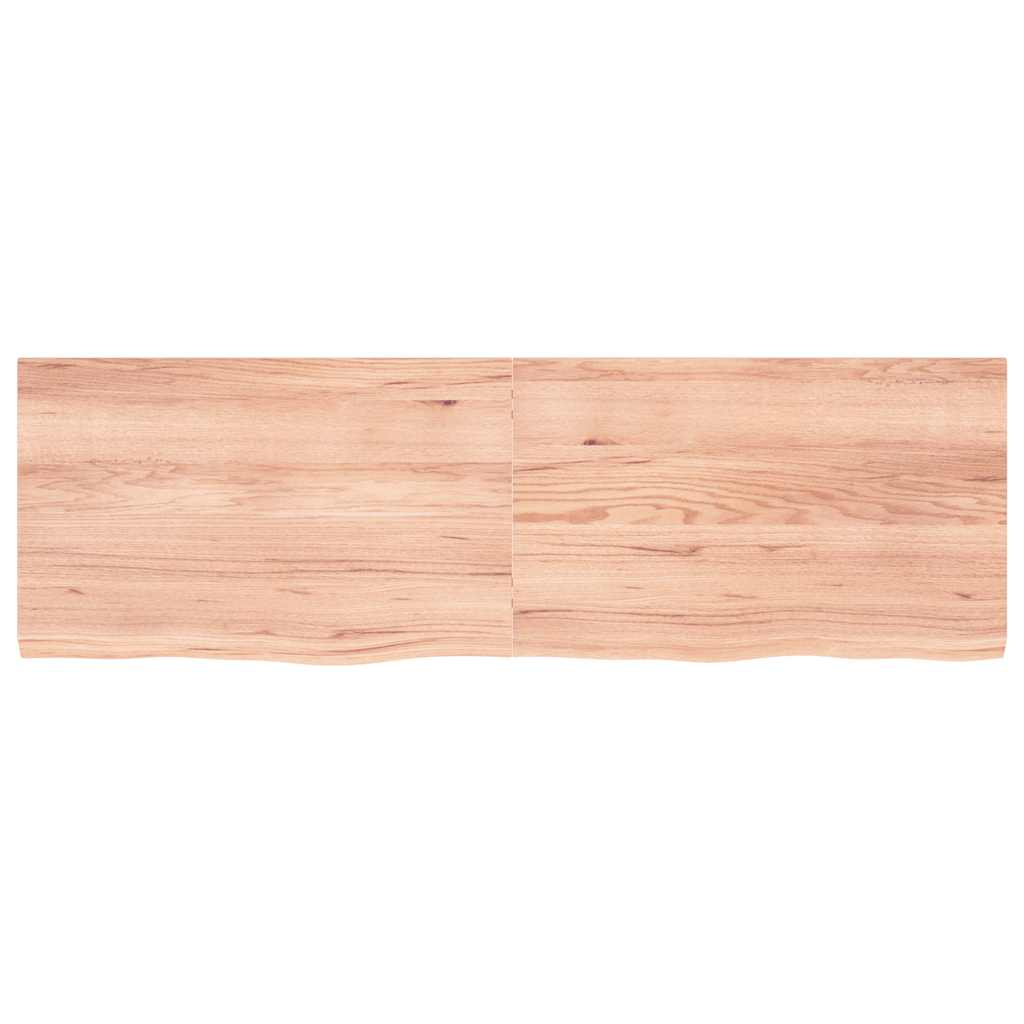 Sieninė lentyna, šviesiai ruda, 160x50x(2-4) cm, ąžuolo masyvas