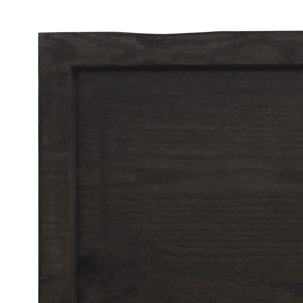 Sieninė lentyna, tamsiai ruda, 40x50x(2–6)cm, ąžuolo masyvas