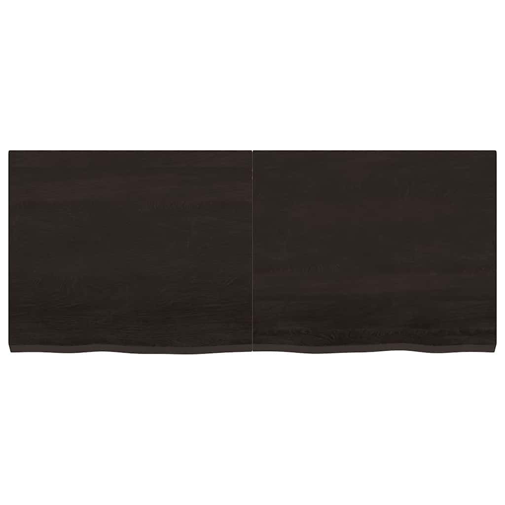 Sienas plaukts, tumši brūns, 120x50x(2-4) cm, ozolkoka masīvkoks
