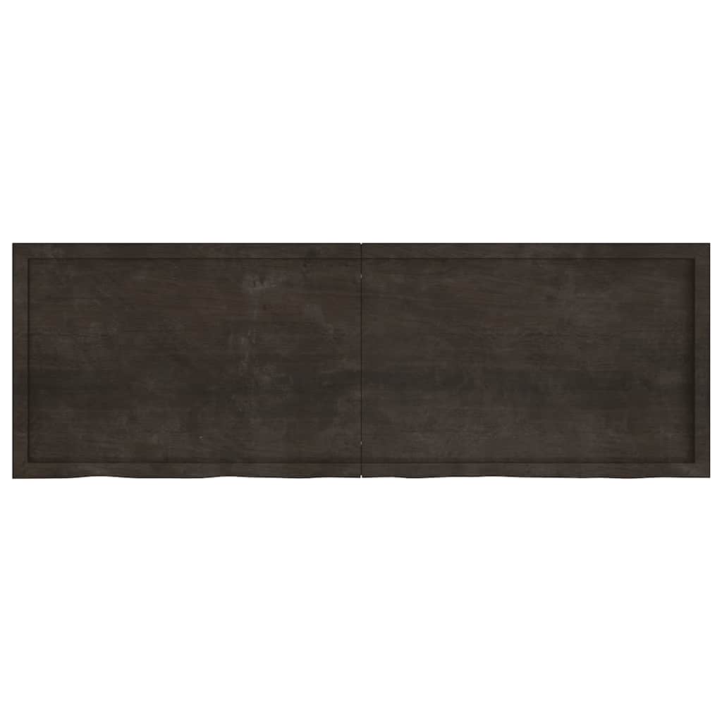 Sienas plaukts, tumši brūns, 180x60x(2-4) cm, ozola masīvkoks