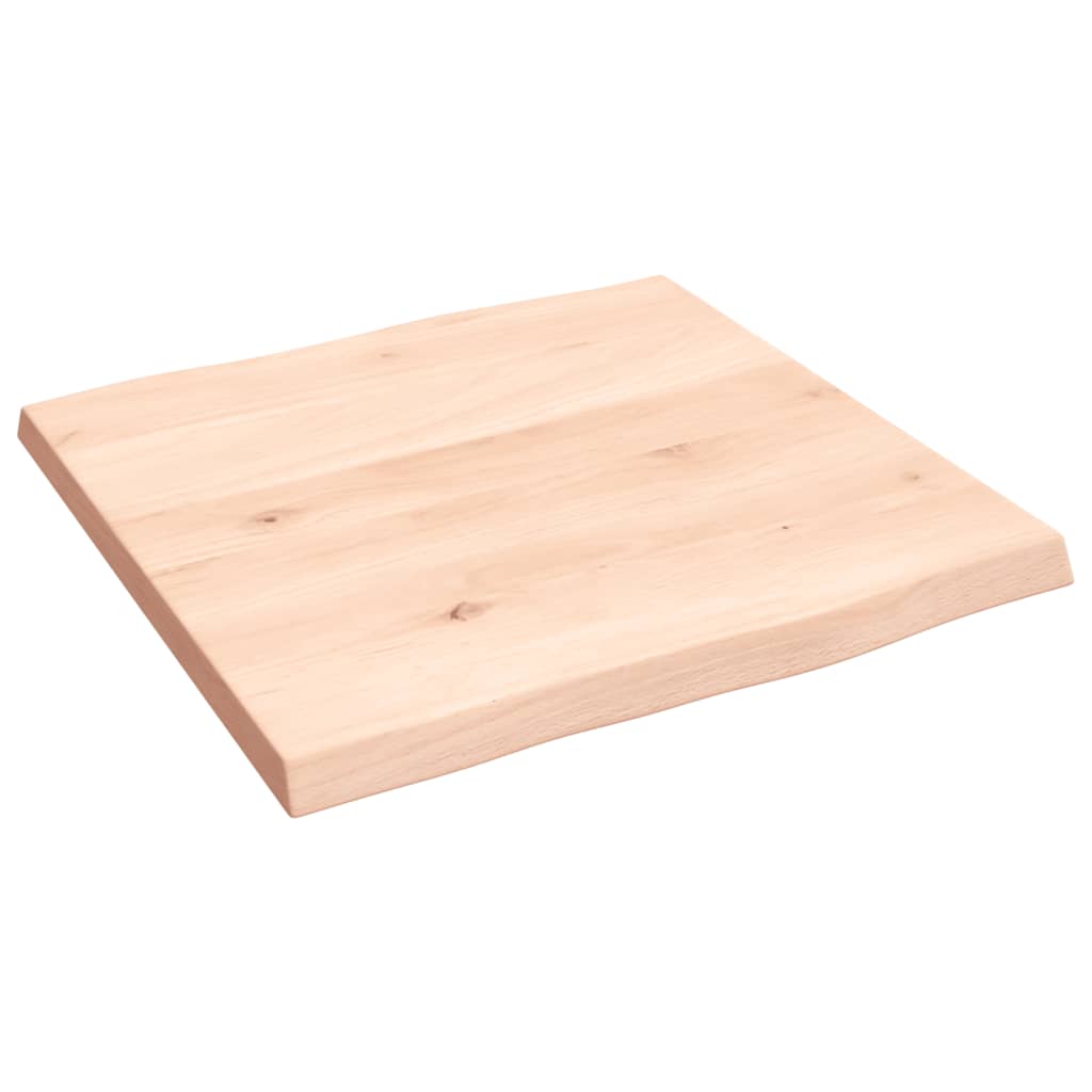 Stalviršis, 40x40x2cm, ąžuolo medienos masyvas, su gyvu kraštu