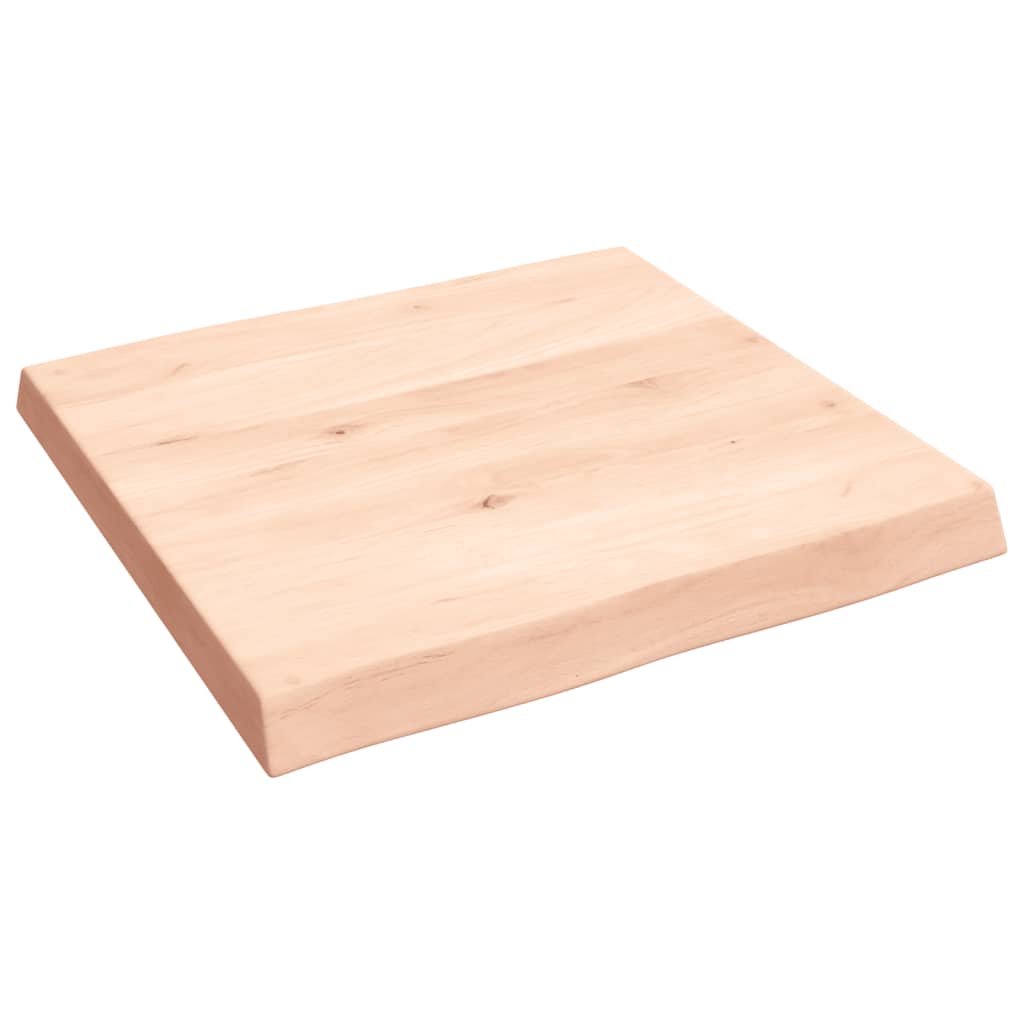Stalviršis, 60x60x(2-6) cm, medienos masyvas, su gyvu kraštu