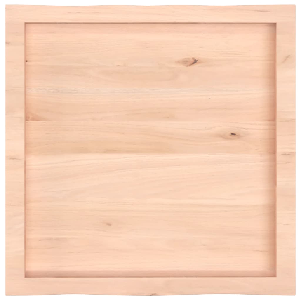 Stalviršis, 60x60x(2-6) cm, medienos masyvas, su gyvu kraštu