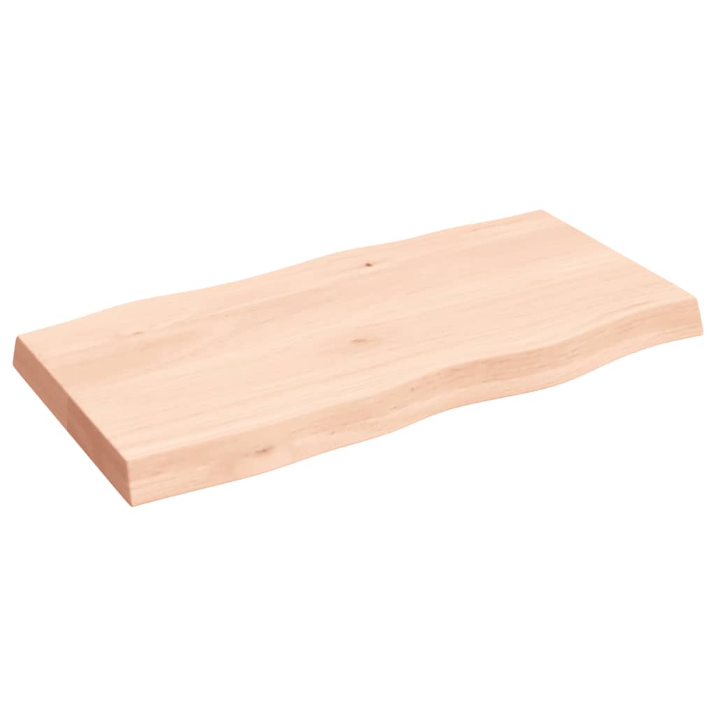 Stalviršis, 80x40x(2-6) cm, medienos masyvas, su gyvu kraštu