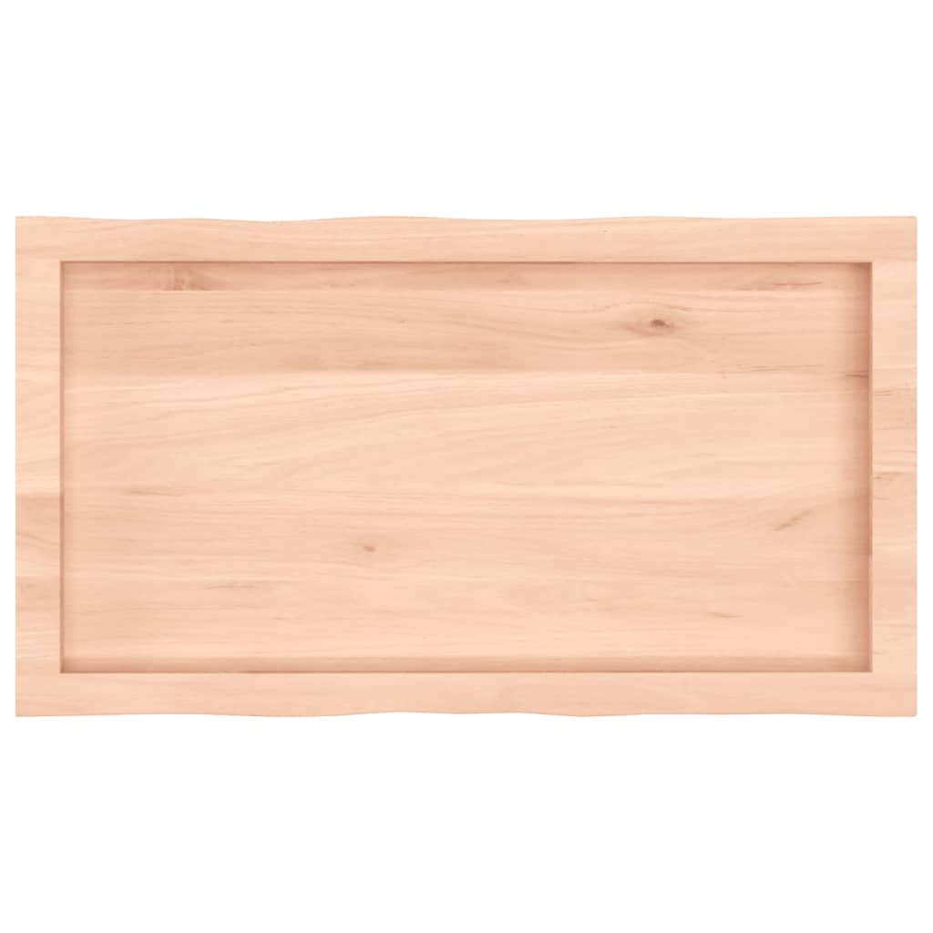 Stalviršis, 80x40x(2-6) cm, medienos masyvas, su gyvu kraštu