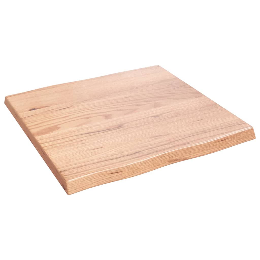 Stalviršis, šviesiai rudas, 60x60x(2-4) cm, medienos masyvas