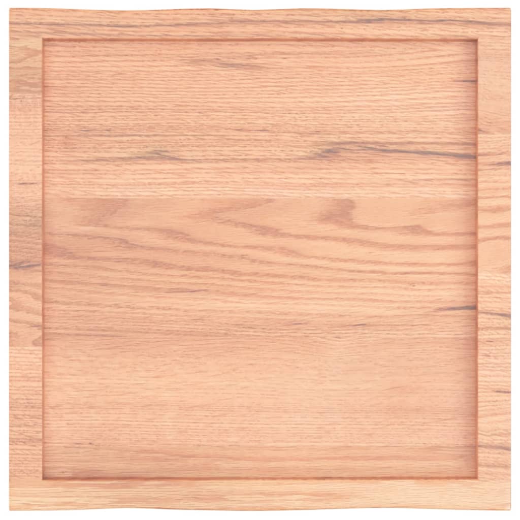 Stalviršis, šviesiai rudas, 60x60x(2-4) cm, medienos masyvas