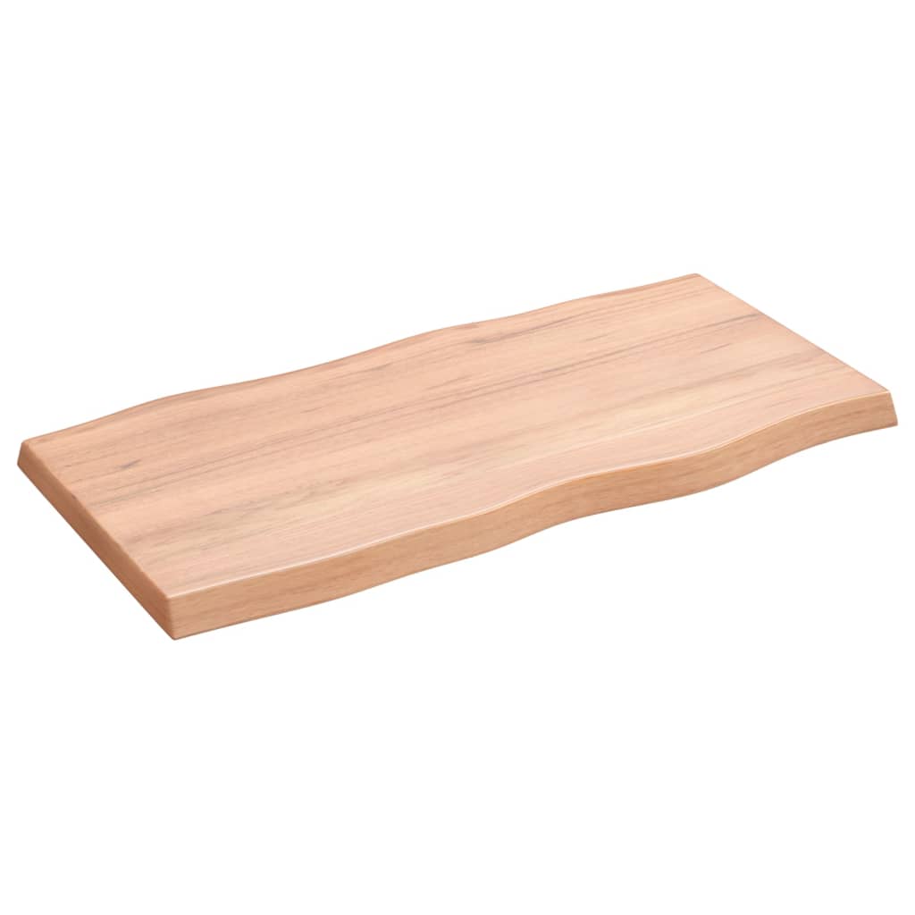 Stalviršis, šviesiai rudas, 80x40x(2-4) cm, medienos masyvas