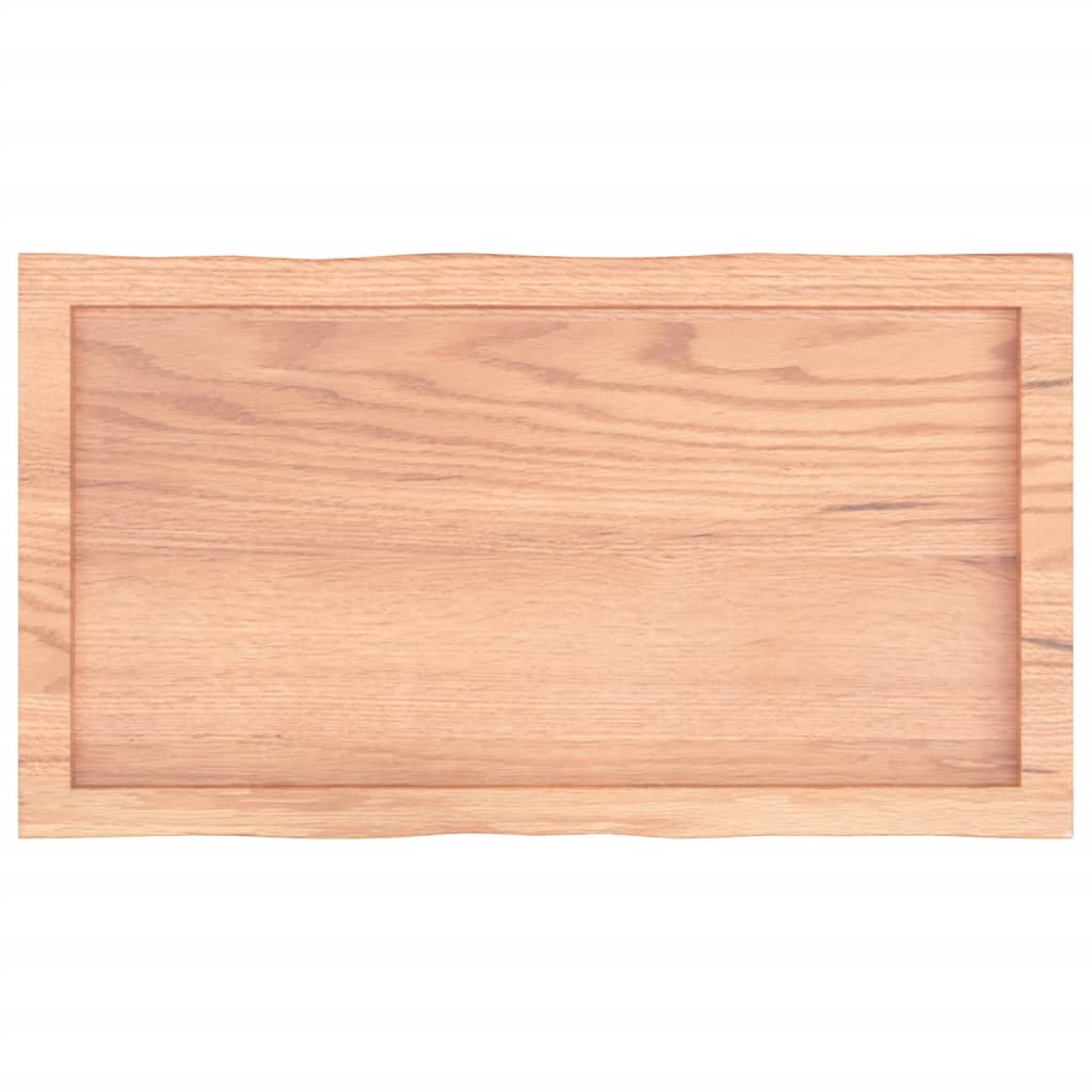 Stalviršis, šviesiai rudas, 80x40x(2-4) cm, medienos masyvas