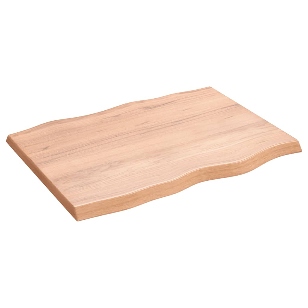 Stalviršis, šviesiai rudas, 80x60x(2-4) cm, medienos masyvas