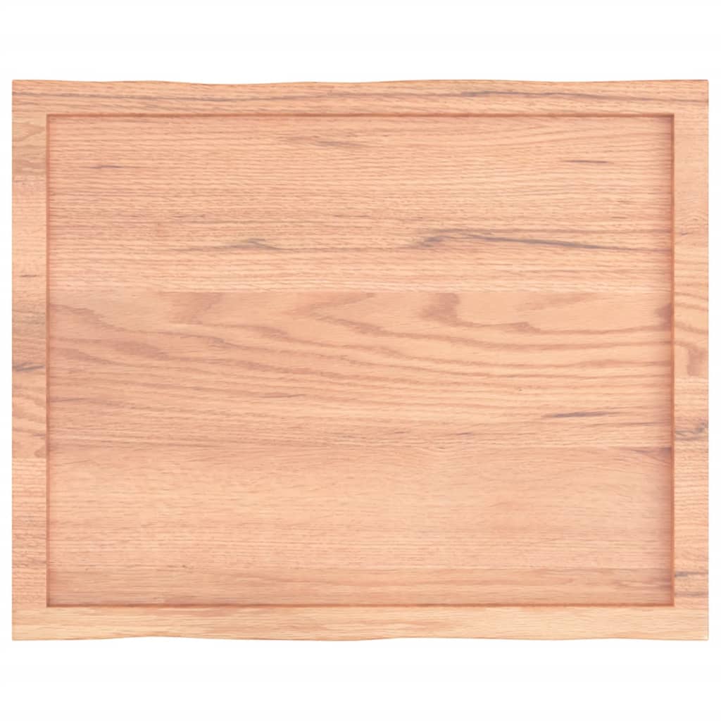 Stalviršis, šviesiai rudas, 80x60x(2-6) cm, medienos masyvas