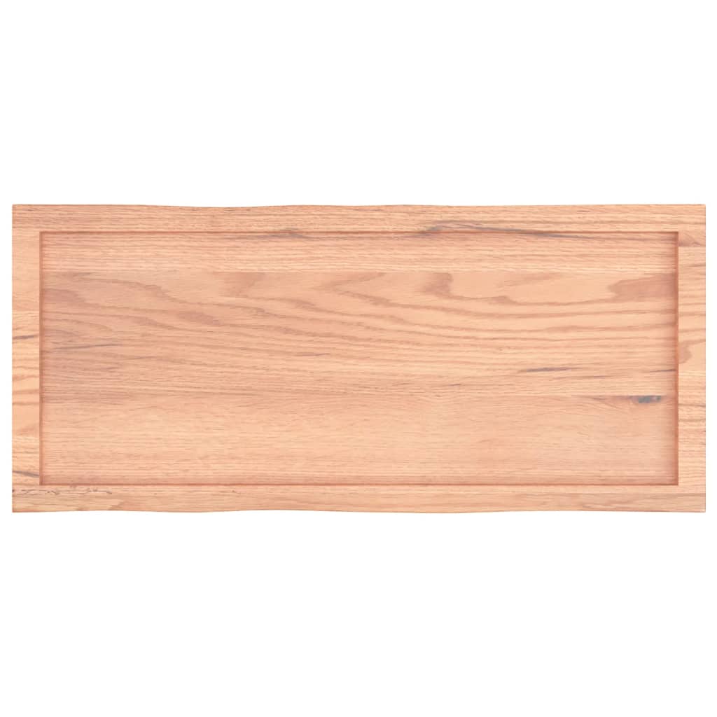 Stalviršis, šviesiai rudas, 100x40x(2-6) cm, medienos masyvas