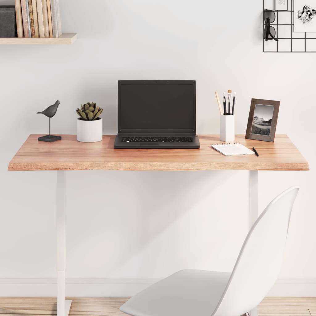Worktop, light brown, 100x50x2cm, solid oak wood