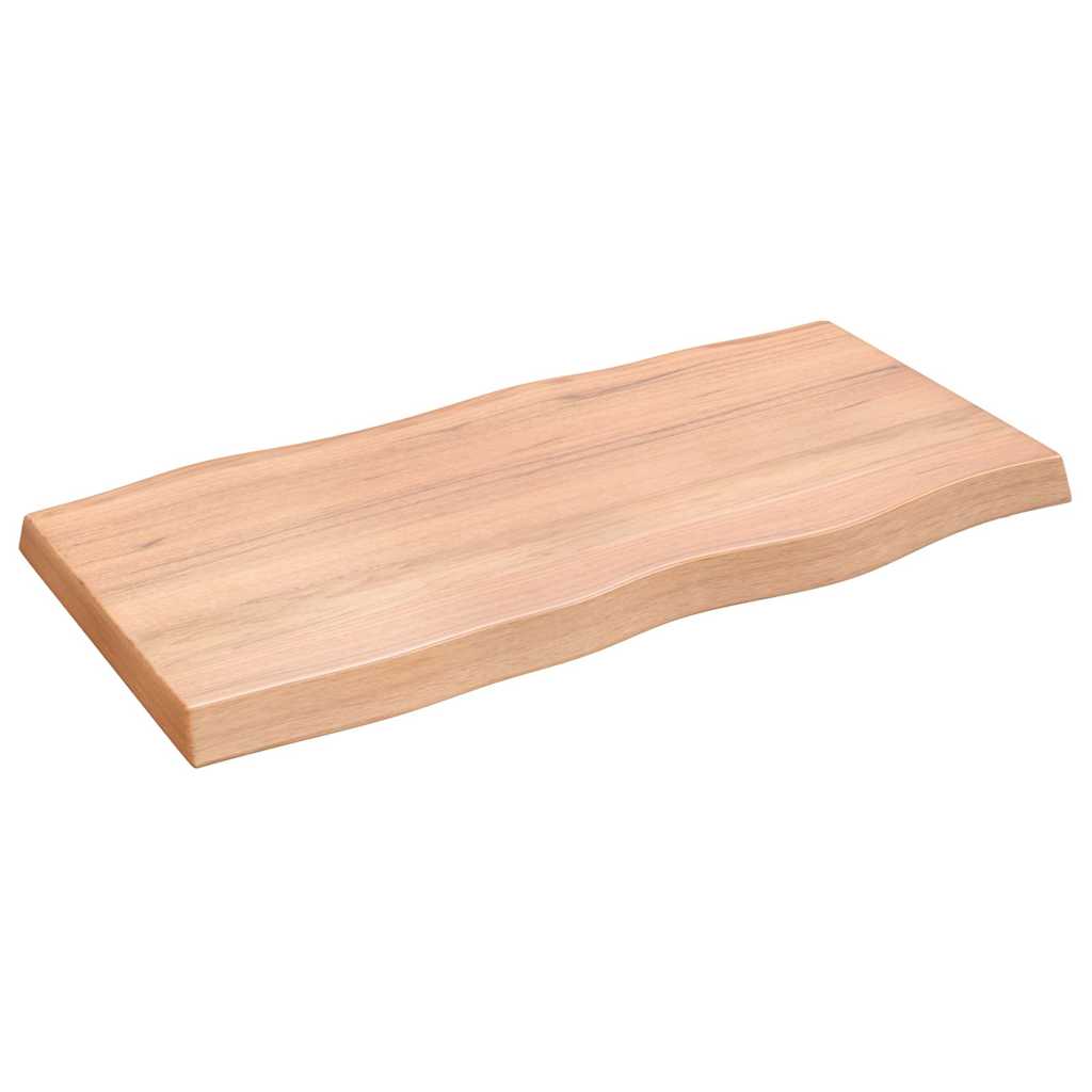 Stalviršis, šviesiai rudas, 100x50x(2-6) cm, medienos masyvas