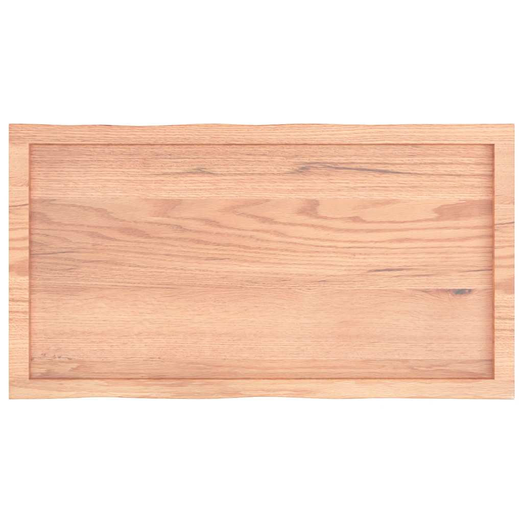 Stalviršis, šviesiai rudas, 100x50x(2-6) cm, medienos masyvas