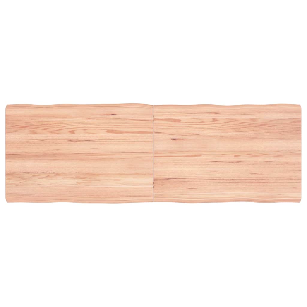 Stalviršis, šviesiai rudas, 120x40x(2-4) cm, medienos masyvas