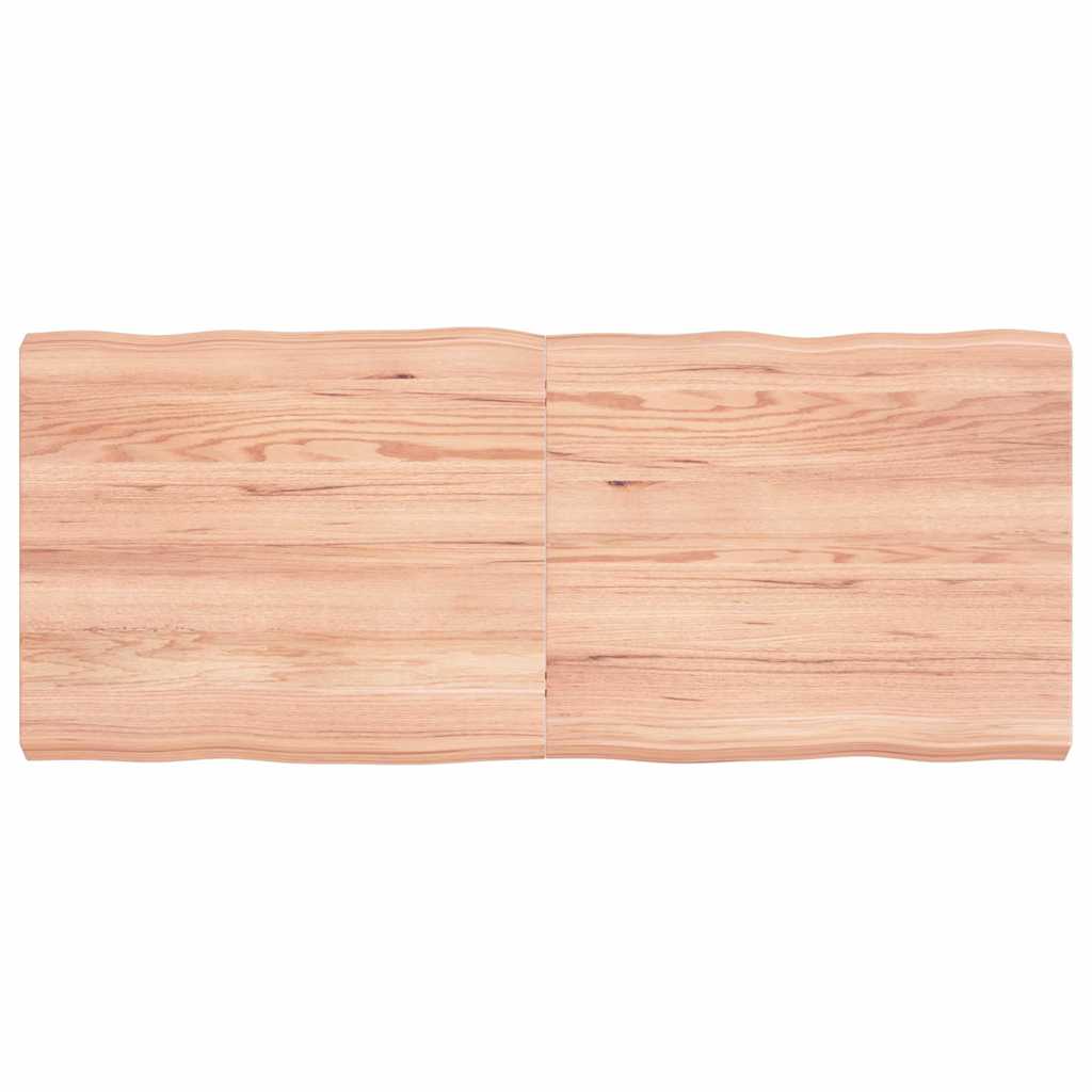 Stalviršis, šviesiai rudas, 120x50x(2-6) cm, medienos masyvas